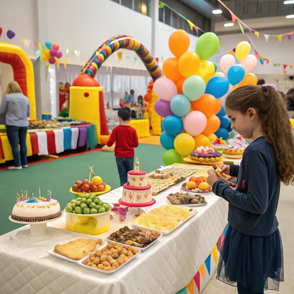 Catering and decorations for kids party