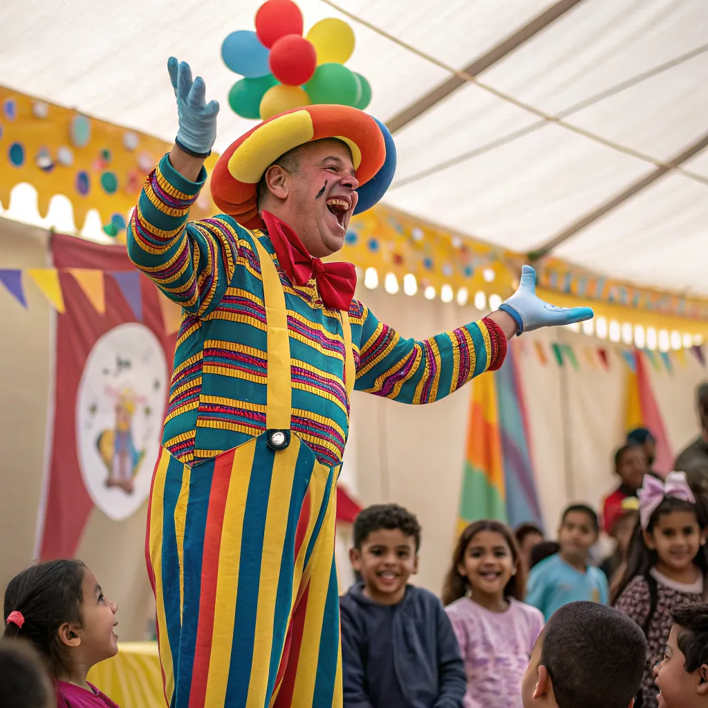 Colorful Clown Performance