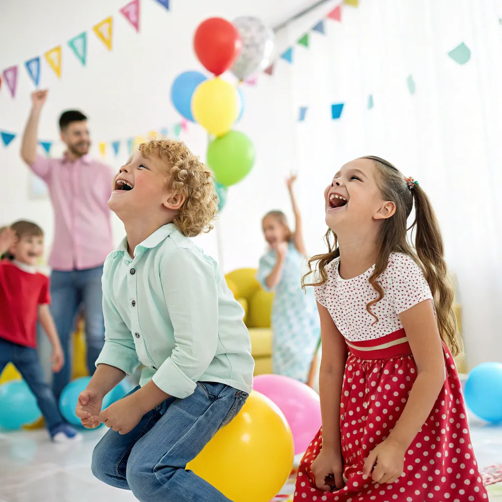 Kids having fun at a party